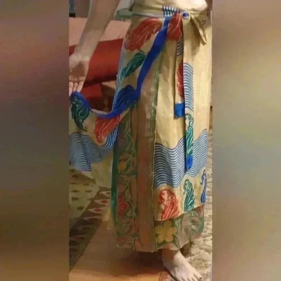 Full Length Maxi Wrap Skirt NWOT - Picture 3 of 10